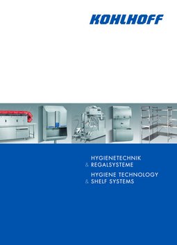 Kohlhoff-Katalog-Hygienetechnik-Regalsysteme-2019